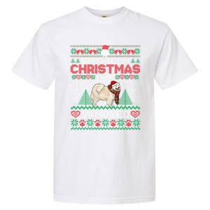 All I Want For Christmas Is A Samoyed Ugly Sweater Xmas Gift Garment-Dyed Heavyweight T-Shirt