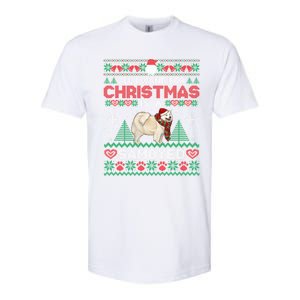 All I Want For Christmas Is A Samoyed Ugly Sweater Xmas Gift Softstyle CVC T-Shirt