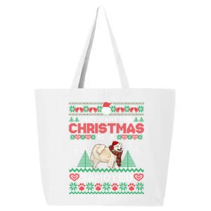 All I Want For Christmas Is A Samoyed Ugly Sweater Xmas Gift 25L Jumbo Tote