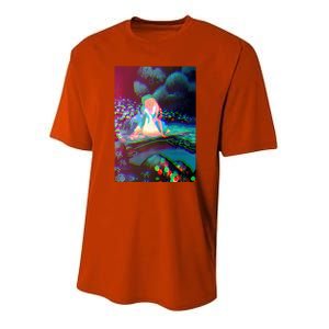 Alice In Wonderland Trippy Youth Performance Sprint T-Shirt