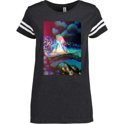 Alice In Wonderland Trippy Enza Ladies Jersey Football T-Shirt