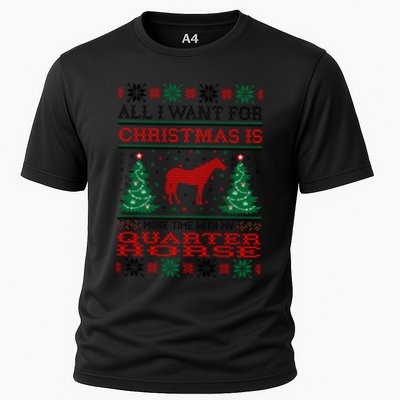 All I Want For Christmas More Time With Quarter Horse Gift Performance Shirt