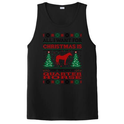 All I Want For Christmas More Time With Quarter Horse Gift PosiCharge Competitor Tank