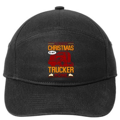 All I Want For Christmas Is My Trucker Home 7-Panel Snapback Hat
