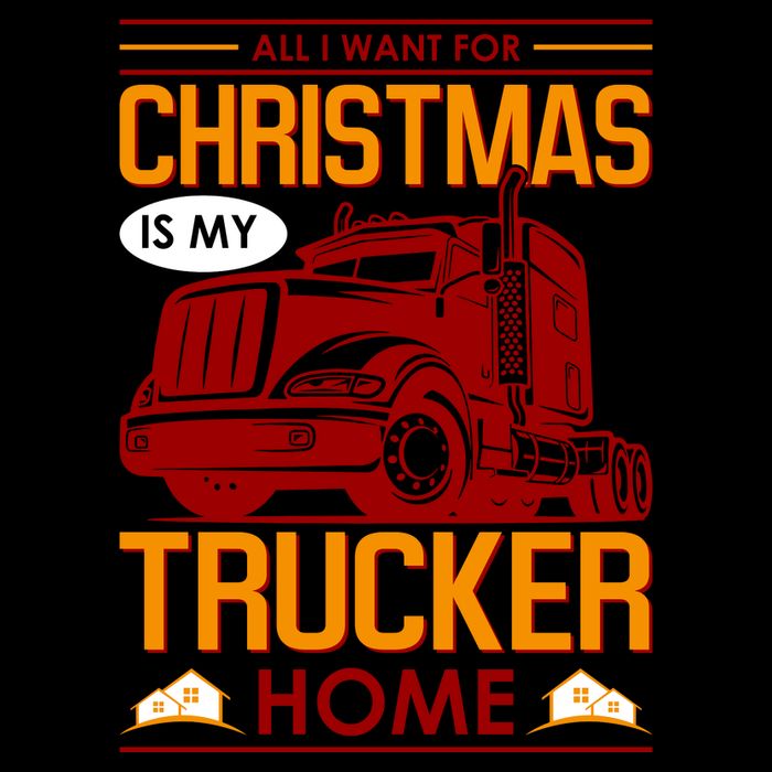 All I Want For Christmas Is My Trucker Home 16 in Basic Backpack