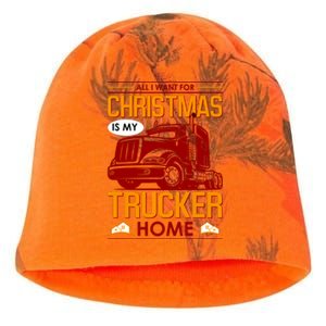 All I Want For Christmas Is My Trucker Home Kati - Camo Knit Beanie