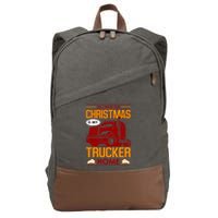 All I Want For Christmas Is My Trucker Home Cotton Canvas Backpack