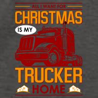 All I Want For Christmas Is My Trucker Home Vector Backpack