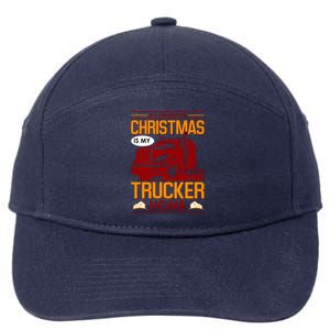 All I Want For Christmas Is My Trucker Home 7-Panel Snapback Hat