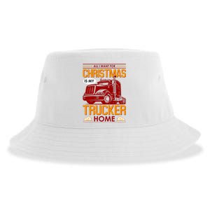 All I Want For Christmas Is My Trucker Home Sustainable Bucket Hat