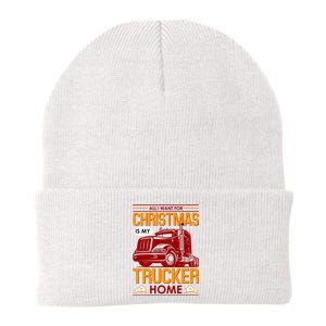 All I Want For Christmas Is My Trucker Home Knit Cap Winter Beanie