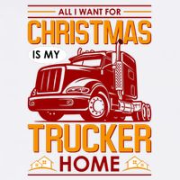 All I Want For Christmas Is My Trucker Home Flatbill Hat