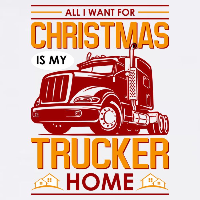 All I Want For Christmas Is My Trucker Home Flatbill Hat