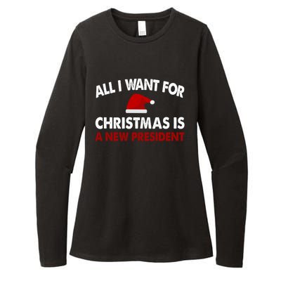 All I Want For Christmas Is A New President Gift Womens CVC Long Sleeve Shirt