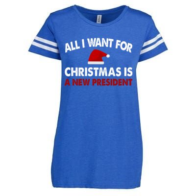 All I Want For Christmas Is A New President Gift Enza Ladies Jersey Football T-Shirt