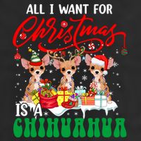 All I Want For Xmas Is A Chihuahua Three Santa Reindeer Dogs Gift 11oz C Handle Ceramic Mug