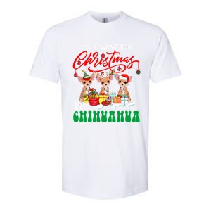 All I Want For Xmas Is A Chihuahua Three Santa Reindeer Dogs Gift Softstyle CVC T-Shirt