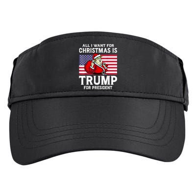 All I Want For Christmas Is Trump For President Trump Back Adult Drive Performance Visor