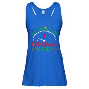 All I Want For Christmas Is Fuel Xmas Pajama Happy Holiday Cute Gift Ladies Essential Flowy Tank