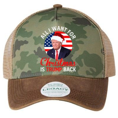 All I Want For Christmas Is Trump Back And New President Gift Legacy Tie Dye Trucker Hat