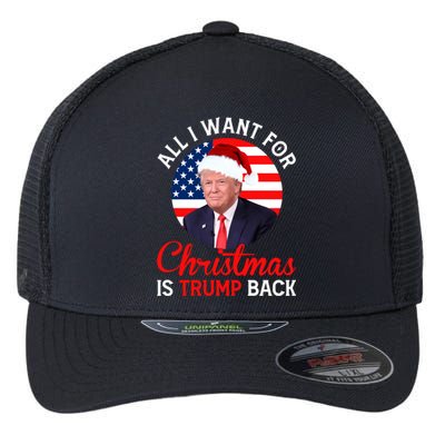 All I Want For Christmas Is Trump Back And New President Gift Flexfit Unipanel Trucker Cap