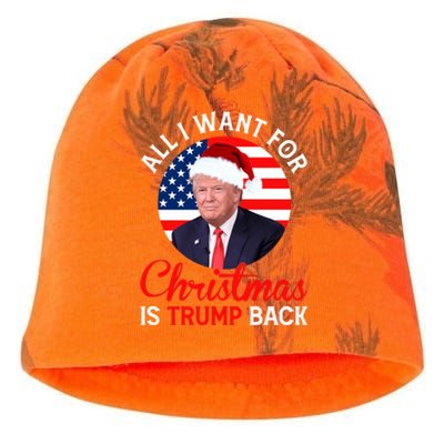 All I Want For Christmas Is Trump Back And New President Gift Kati - Camo Knit Beanie