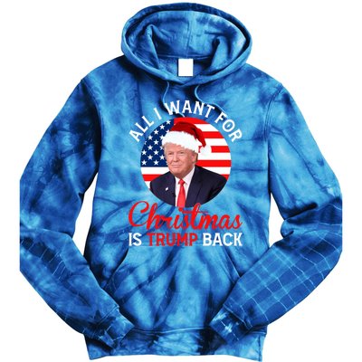 All I Want For Christmas Is Trump Back And New President Gift Tie Dye Hoodie