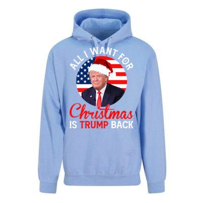 All I Want For Christmas Is Trump Back And New President Gift Unisex Surf Hoodie