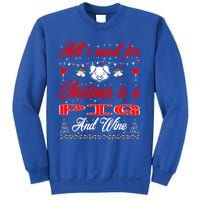 All I Want For Christmas Pig And Wine Gift Meaningful Gift Sweatshirt