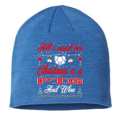 All I Want For Christmas Pig And Wine Gift Meaningful Gift Sustainable Beanie