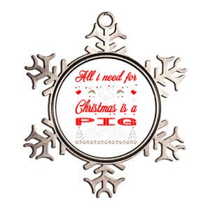 All I Want For Christmas Pig And Wine Gift Meaningful Gift Metallic Star Ornament