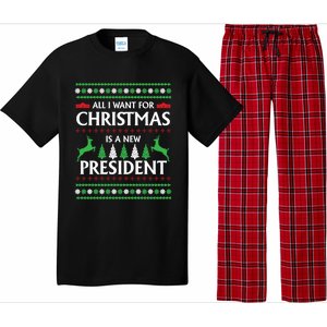 All I Want For Christmas Is A New President Cute Gift Pajama Set