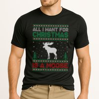 All I Want for Xmas is a Moose Ugly Christmas Sweater Performance Shirt