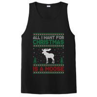 All I Want for Xmas is a Moose Ugly Christmas Sweater PosiCharge Competitor Tank