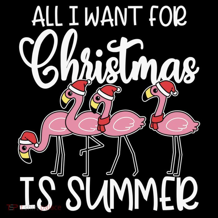 All I Want For Christmas In July Summer Flamingo Xmas Gift Sustainable Bucket Hat