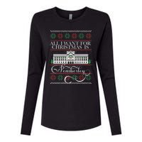 All I Want For Christmas Is Pemberley Austen Ugly Meme Womens Cotton Relaxed Long Sleeve T-Shirt