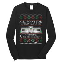 All I Want For Christmas Is Pemberley Austen Ugly Meme Long Sleeve Shirt