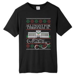 All I Want For Christmas Is Pemberley Austen Ugly Meme Tall Fusion ChromaSoft Performance T-Shirt