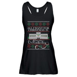 All I Want For Christmas Is Pemberley Austen Ugly Meme Ladies Essential Flowy Tank