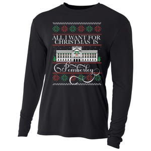 All I Want For Christmas Is Pemberley Austen Ugly Meme Cooling Performance Long Sleeve Crew