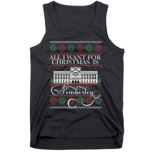 All I Want For Christmas Is Pemberley Austen Ugly Meme Tank Top