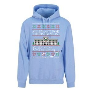 All I Want For Christmas Is Pemberley Austen Ugly Meme Unisex Surf Hoodie