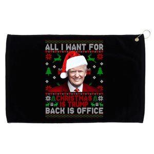 All I Want For Christmas Is Trump Back And New President Meaningful Gift Grommeted Golf Towel