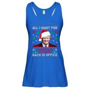 All I Want For Christmas Is Trump Back And New President Meaningful Gift Ladies Essential Flowy Tank