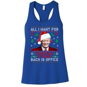 All I Want For Christmas Is Trump Back And New President Meaningful Gift Women's Racerback Tank