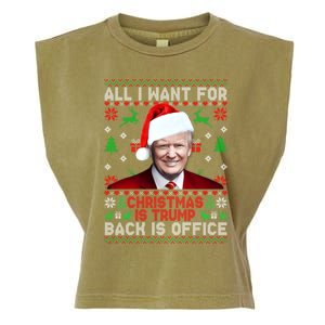 All I Want For Christmas Is Trump Back And New President Meaningful Gift Garment-Dyed Women's Muscle Tee