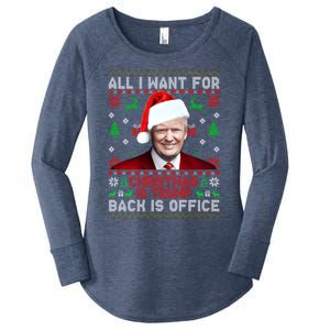 All I Want For Christmas Is Trump Back And New President Meaningful Gift Women's Perfect Tri Tunic Long Sleeve Shirt