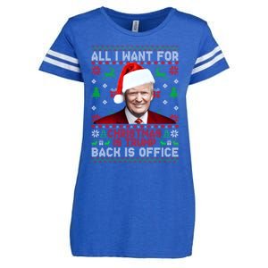 All I Want For Christmas Is Trump Back And New President Meaningful Gift Enza Ladies Jersey Football T-Shirt