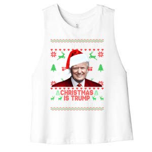 All I Want For Christmas Is Trump Back And New President Meaningful Gift Women's Racerback Cropped Tank