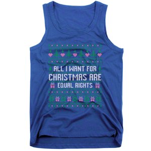 All I Want For Christmas Are Equal Rights Feminist Justice Gift Tank Top